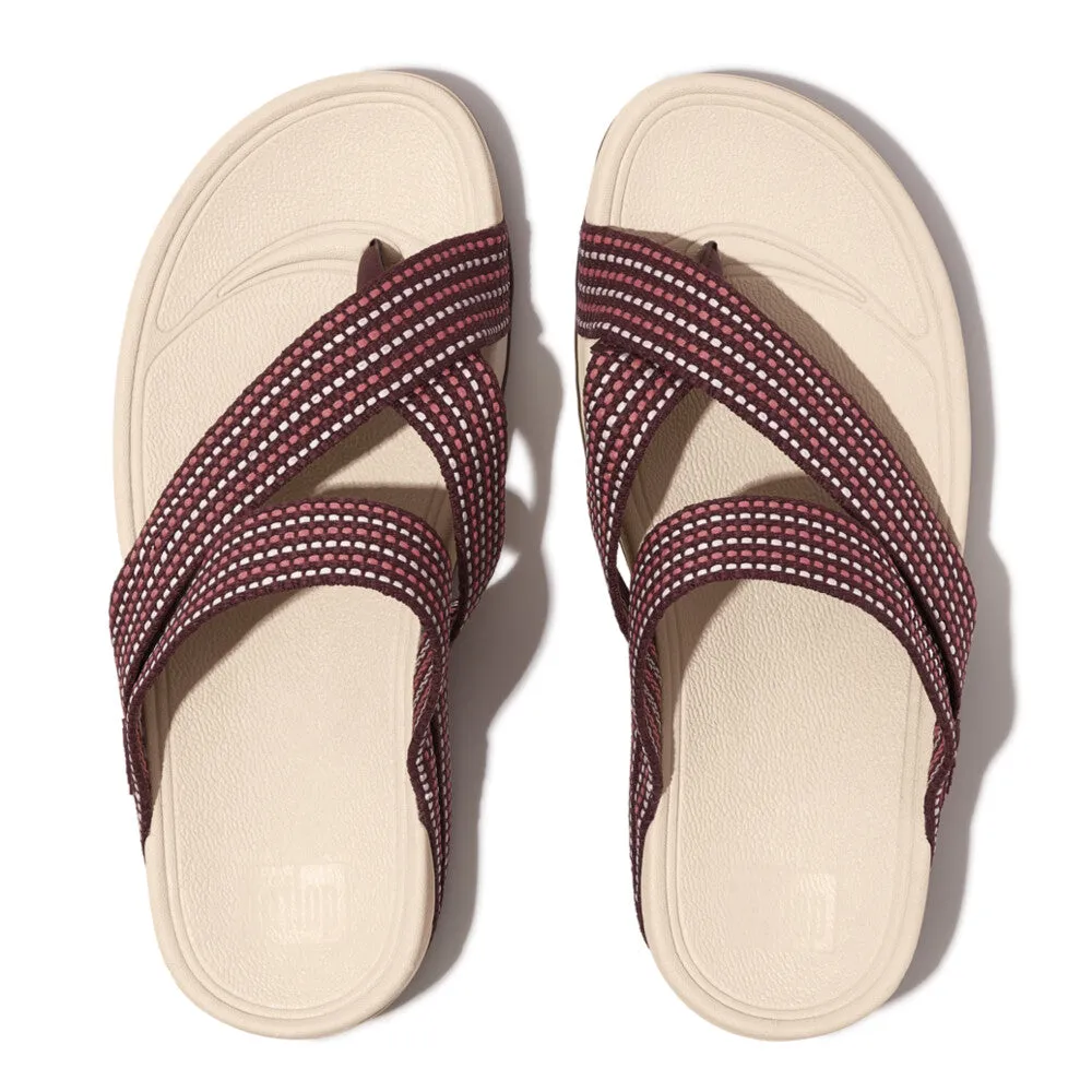 รองเท้าแตะแบบหูหนีบ ผู้ชาย รุ่น SLING MENS DOTTED-WEAVE TOE-POST SANDALS