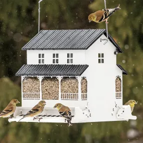 Absolute White Farmhouse Squirrel-Resistant Feeder