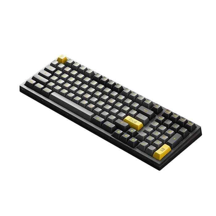 Akko Black & Gold PC98B Plus Multi-Modes RGB Mechanical Keyboard (Akko CS Crystal Wine Red)