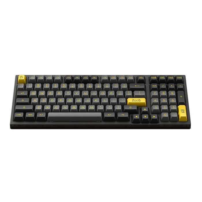 Akko Black & Gold PC98B Plus Multi-Modes RGB Mechanical Keyboard (Akko CS Crystal Wine Red)