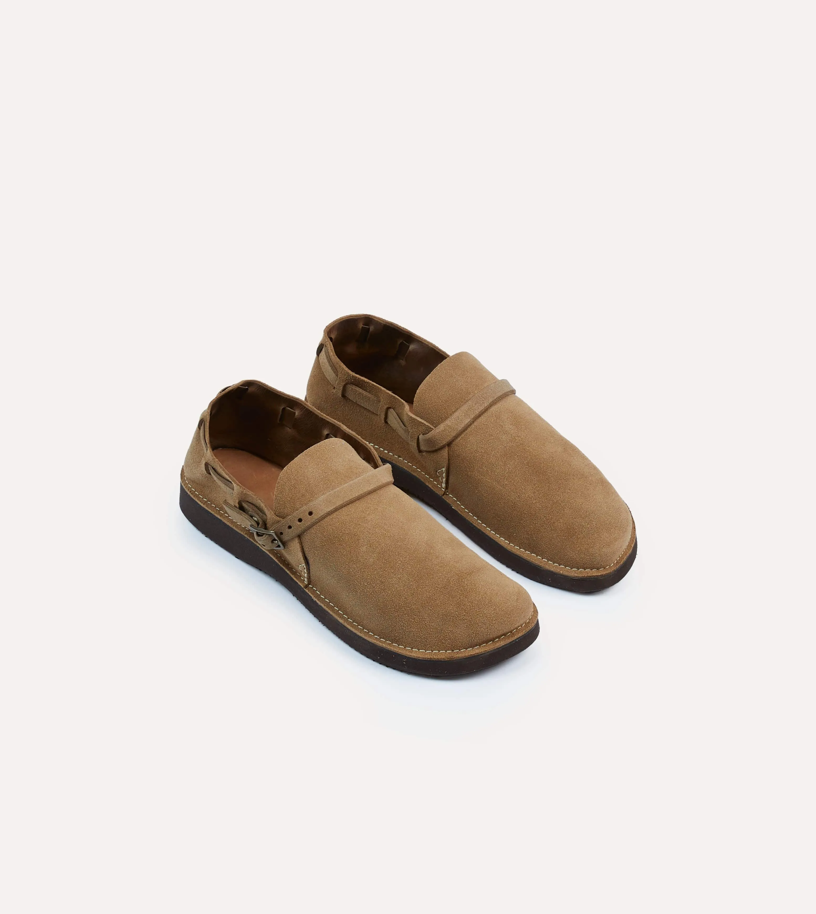 Aurora for Drake's Middle English Light Brown Roughout Leather Shoe