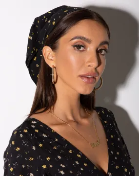 Bandana in Pretty Petal Black