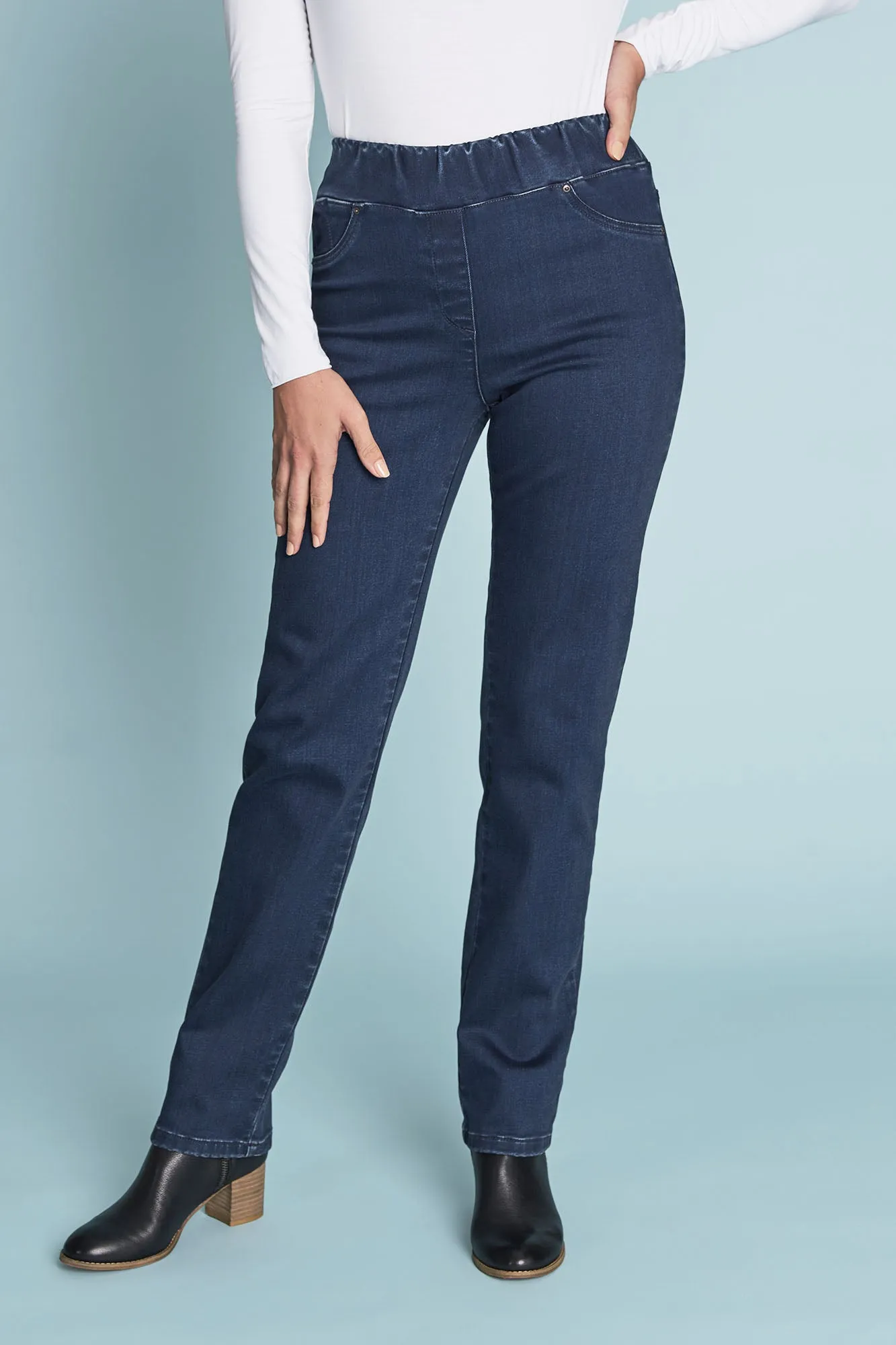 Bengajean Straight Cashmere Feel - Dark Blue Wash