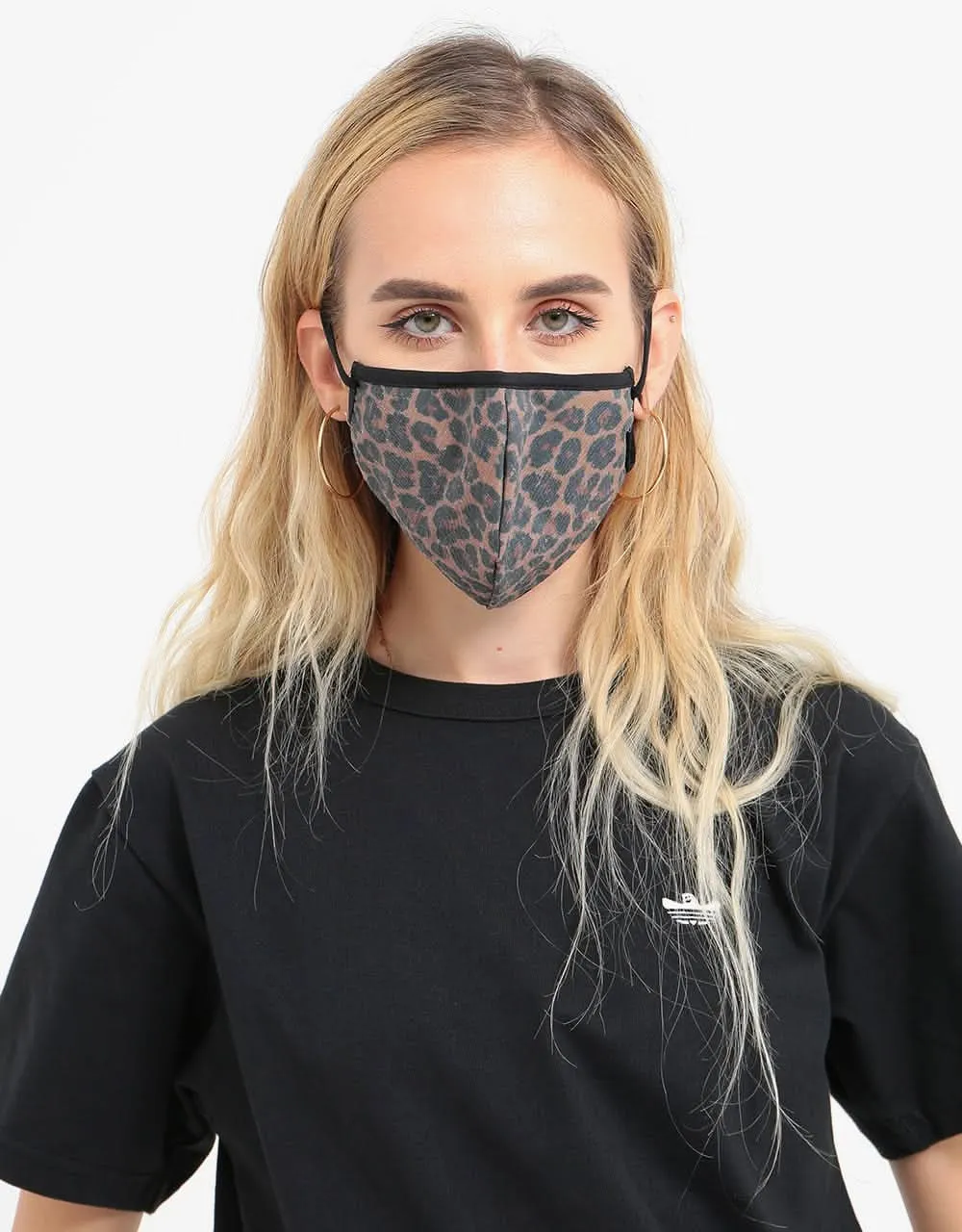 Brixton Antimicrobial Face Mask - Leopard