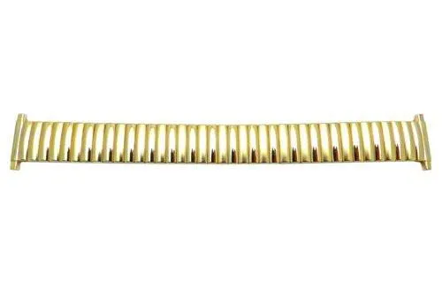 Brushed And Polished Gold Tone 16mm-23mm Expansion Watch Band