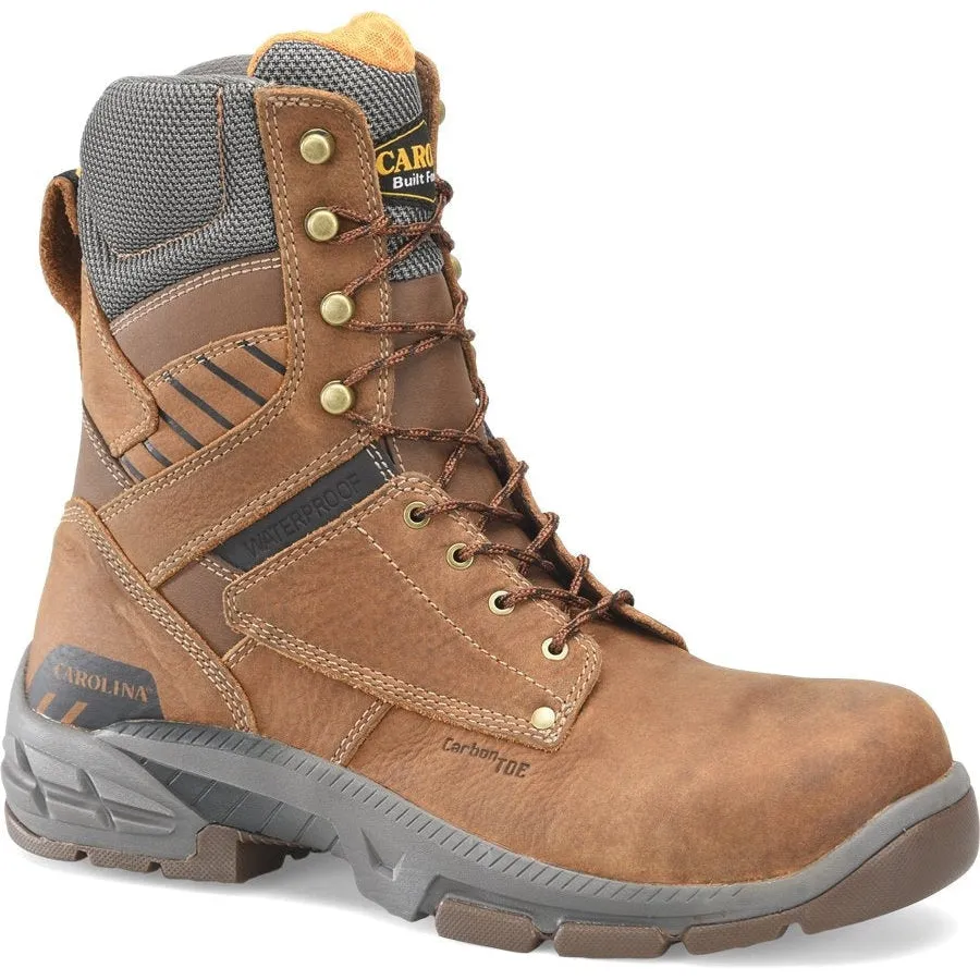 Carolina Men’s Duke Carbon 8" WP Comp Toe  Work Boot -Brown- CA5543