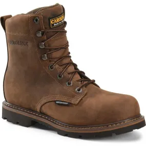 Carolina Men's Installer 8" Steel Toe WP Slip Resisting Work Boot -Brown- CA3557