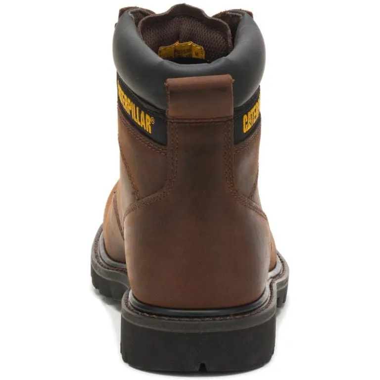 CAT Men's Second Shift Steel Toe Work Boot - Dark Brown - P89586