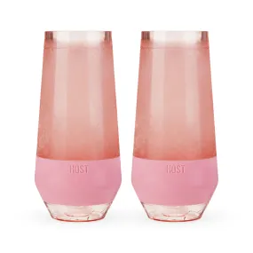 Champagne FREEZE™ Cooling Cups in Blush Tint, Set of 2