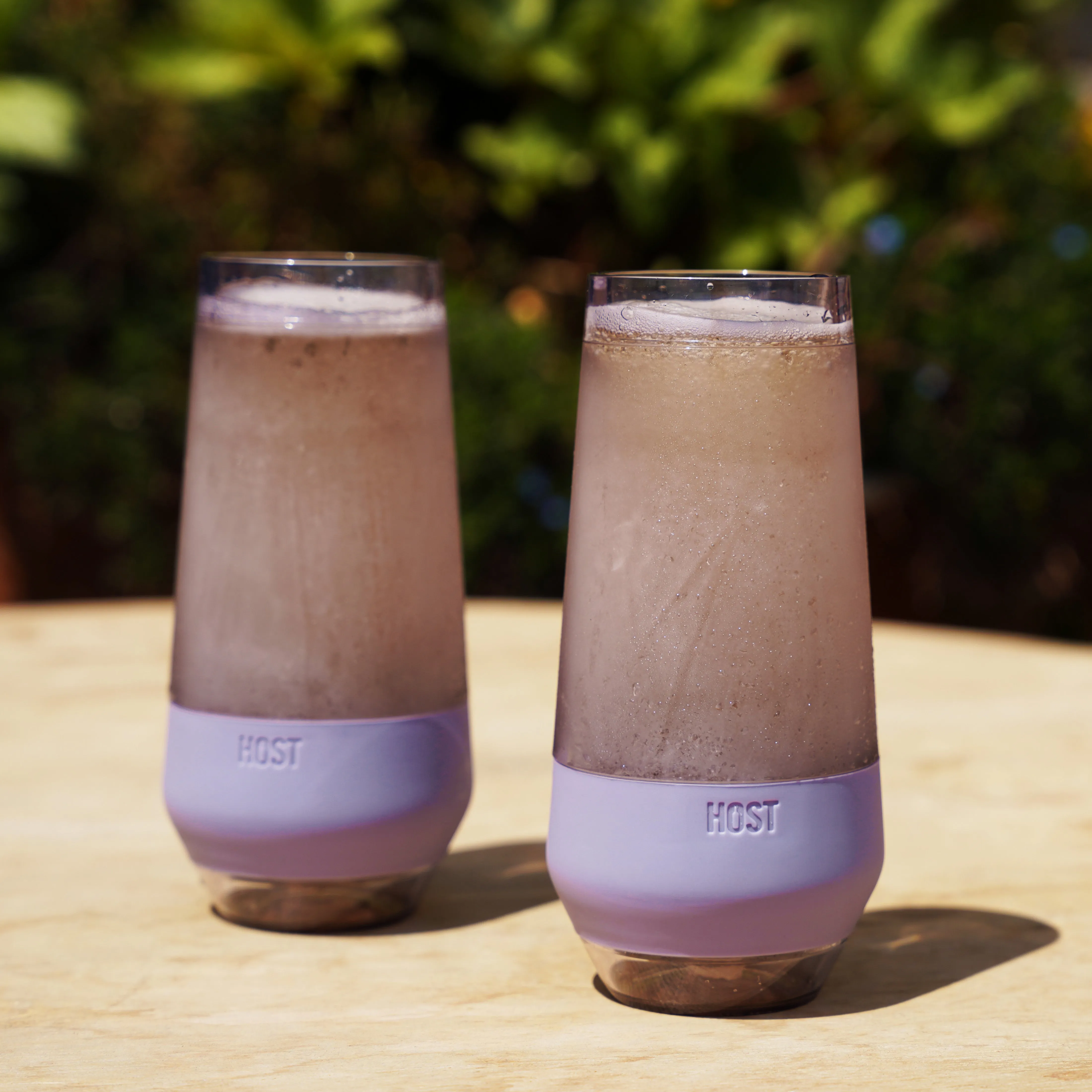 Champagne FREEZE™ Cooling Cups in Deep Lilac, Set of 2