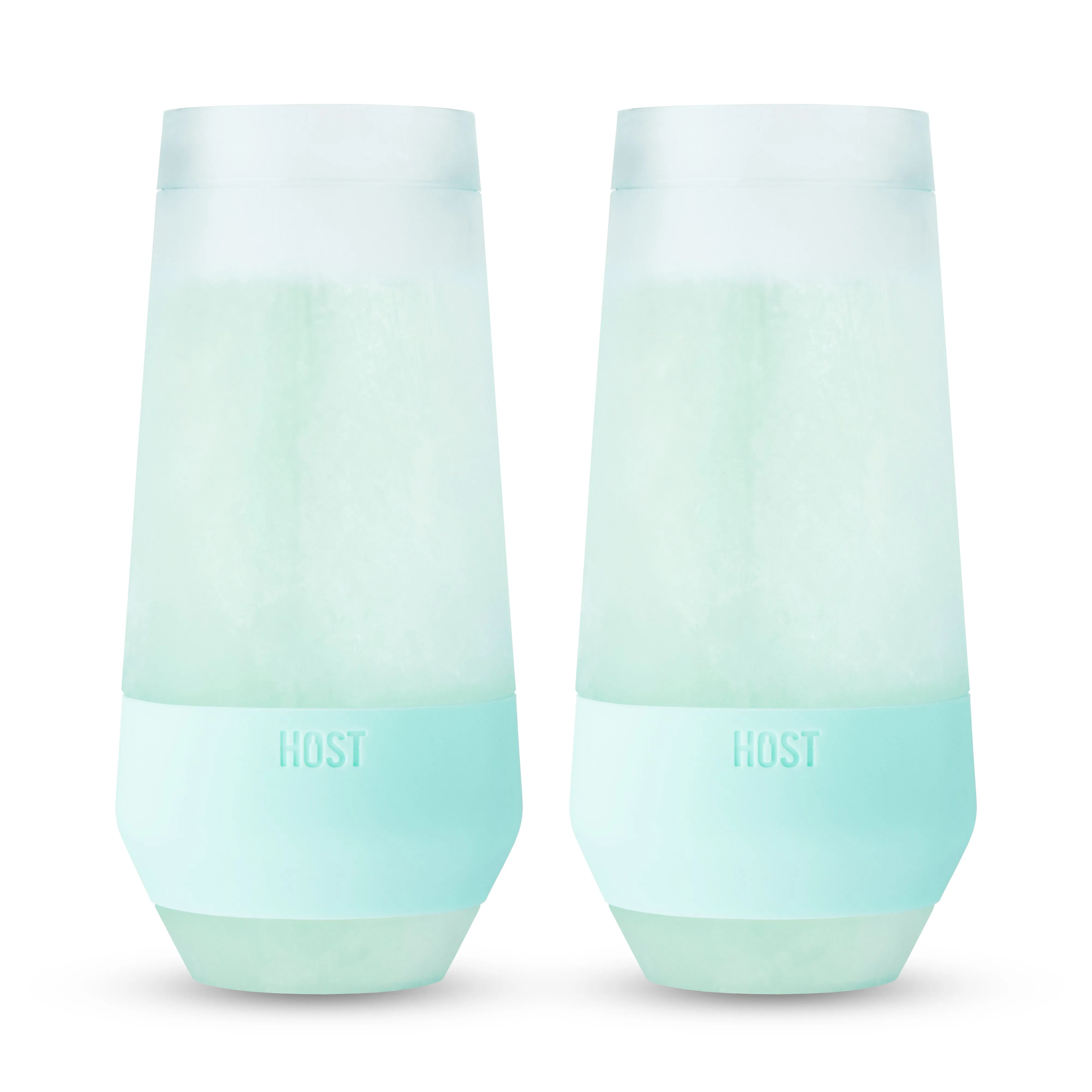 Champagne FREEZE™ Cooling Cups in Seafoam Tint, Set of 2