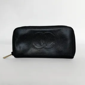 Chanel CC Zipper Wallet Large Caviar Leather