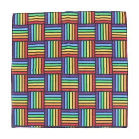 CTM® Cotton Rainbow Weave Print Bandana