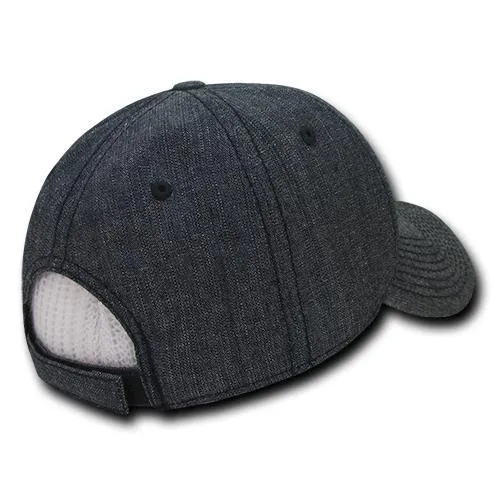 Decky 116 - 6 Panel Low Profile Structured Denim Cap - CASE Pricing