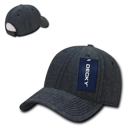 Decky 116 - 6 Panel Low Profile Structured Denim Cap - CASE Pricing