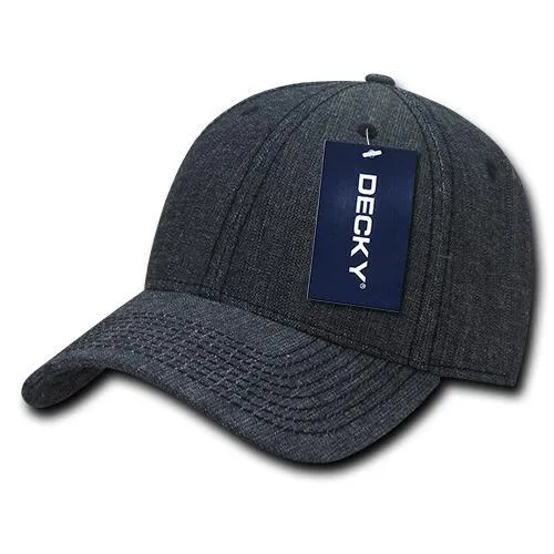 Decky 116 - 6 Panel Low Profile Structured Denim Cap - CASE Pricing