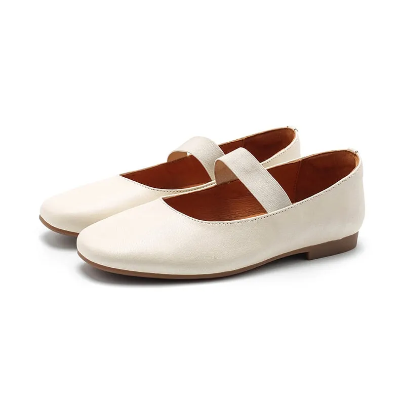 Dwarves Sheepskin Womens Michaela Mary Jane Flats in 5 Colors