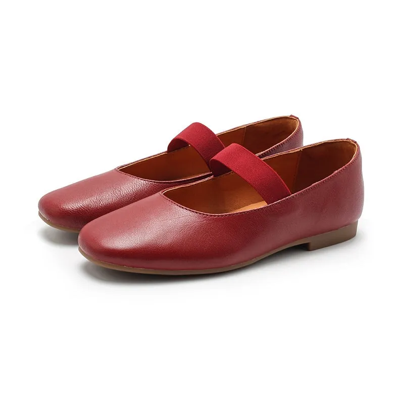 Dwarves Sheepskin Womens Michaela Mary Jane Flats in 5 Colors