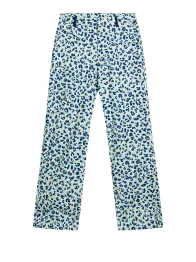 Evertine Rain Pant Print / Leopard Aruba Blue