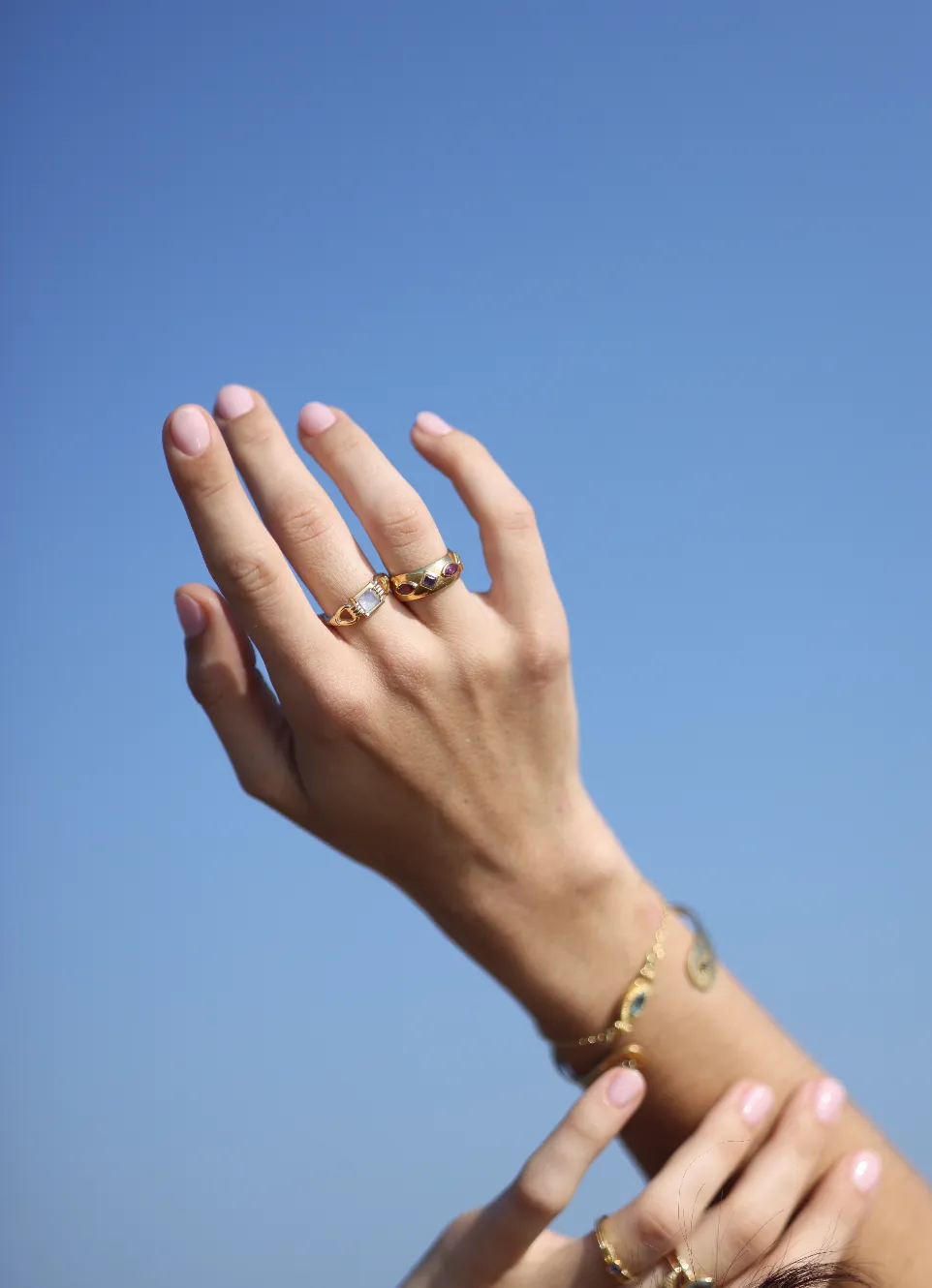 Freya Moonstone Gold Ring