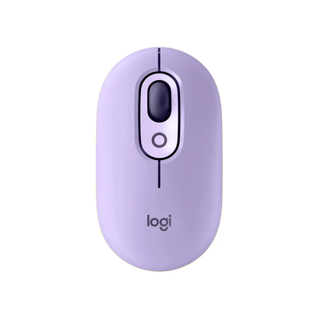 Logitech POP Mouse, Wireless Customisable Emojis, SilentTouch Technology, Precision Scroll, Bluetooth USB Multi-device