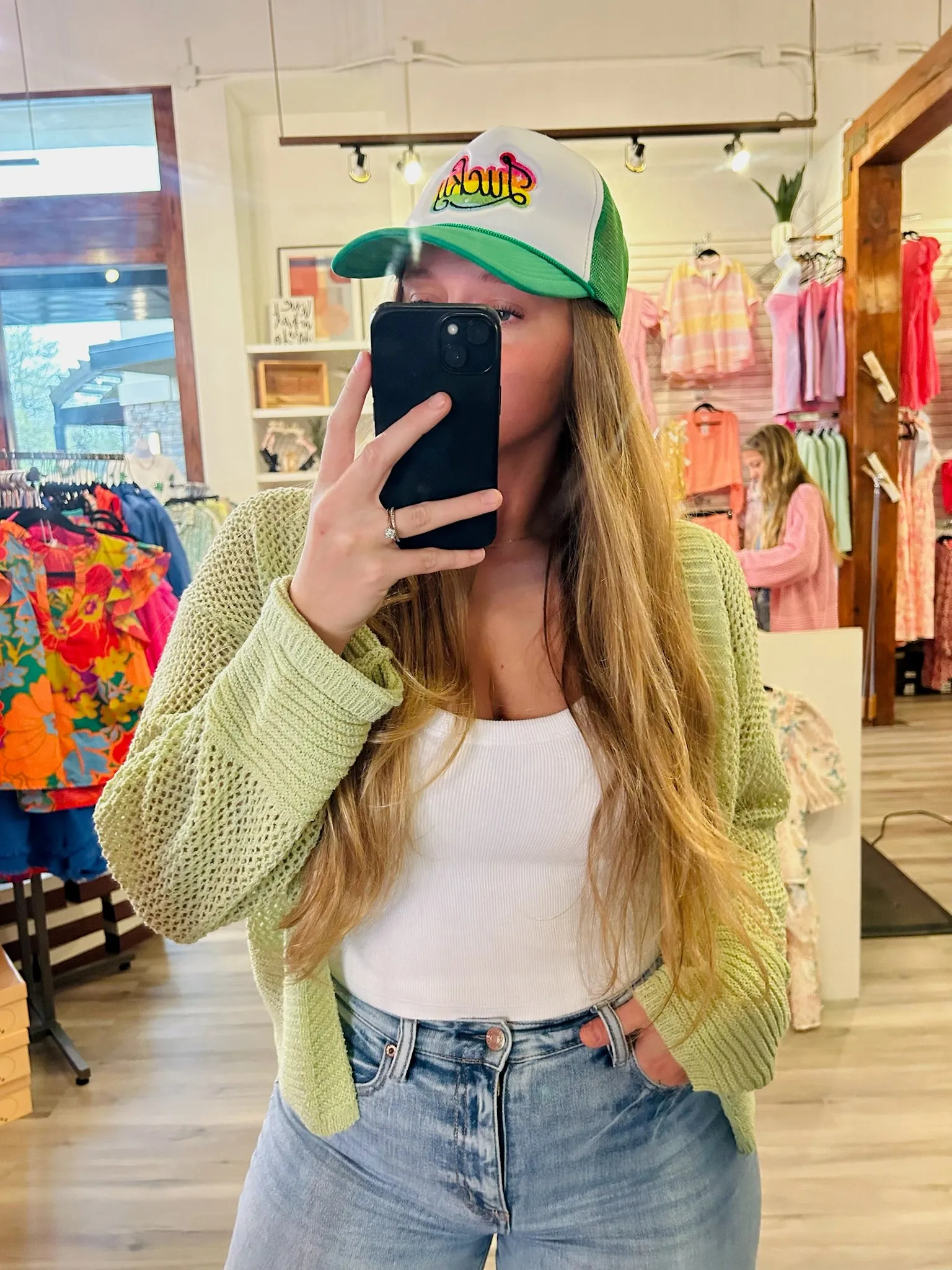 Lucky Rainbow Trucker Hat