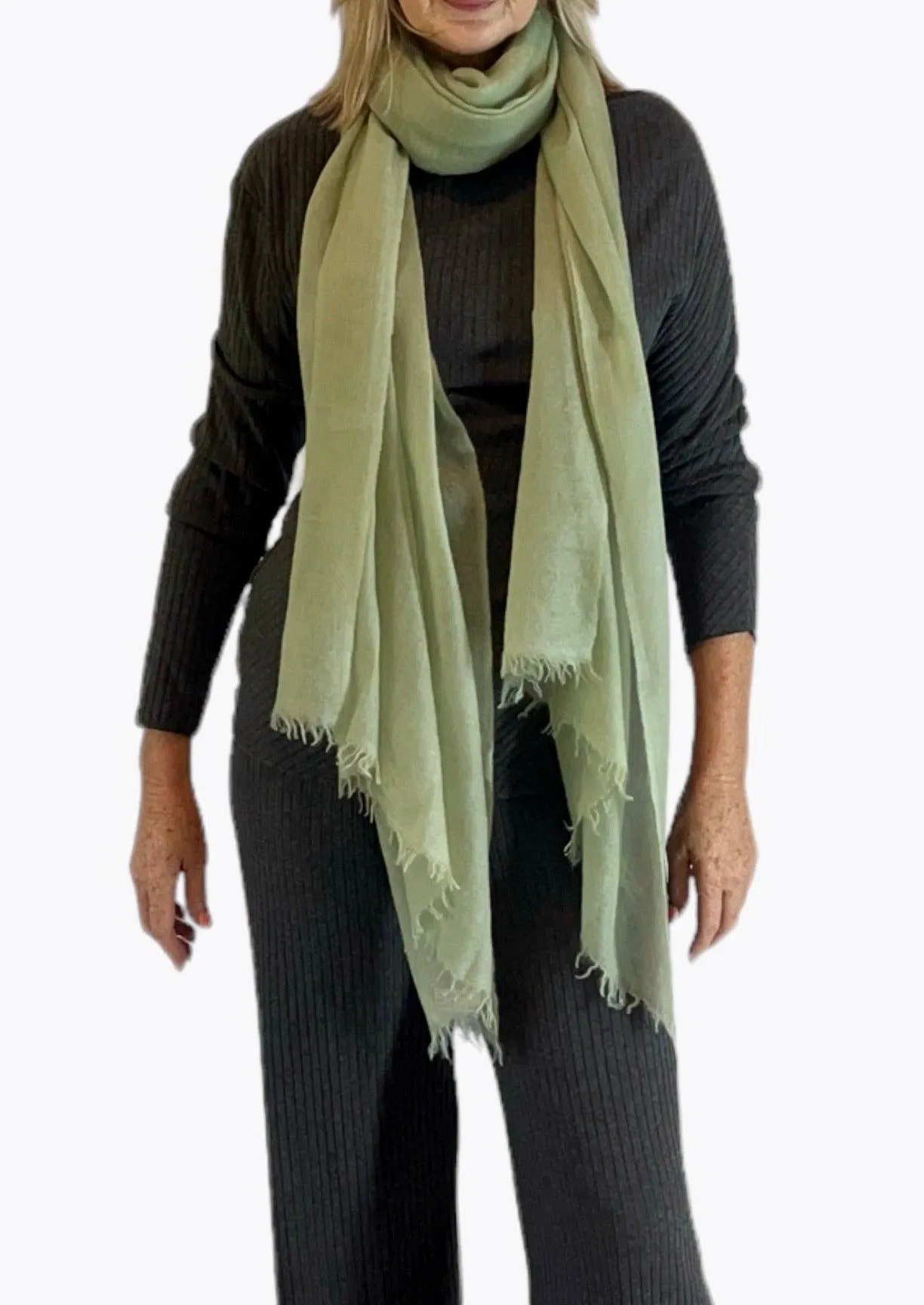 Matcha Cashmere Scarf