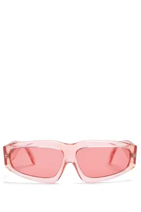 PINK ANGULAR FRAME SUNGLASSES