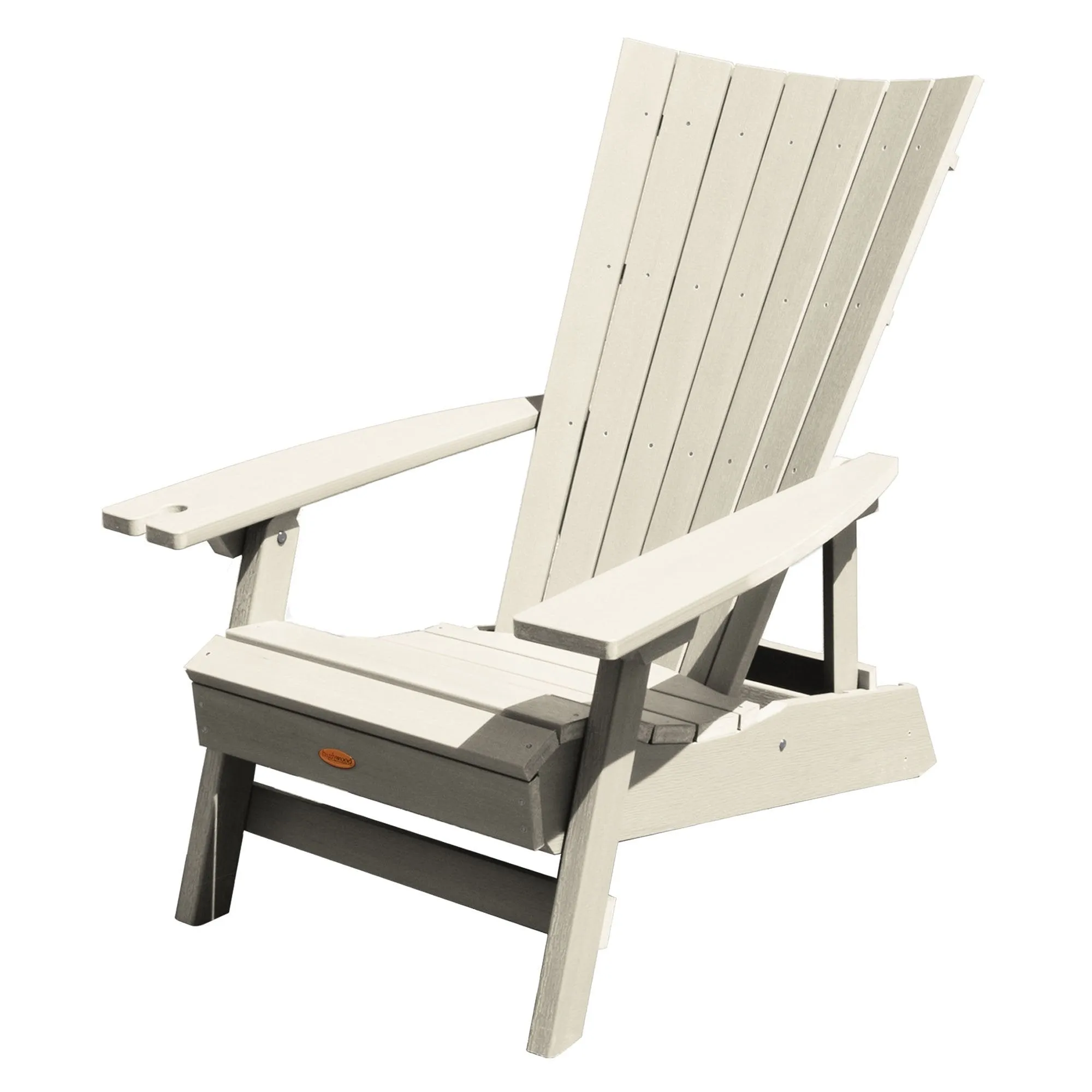 Refurbished Manhattan Beach Adirondack Chair with Wine Glass Holder