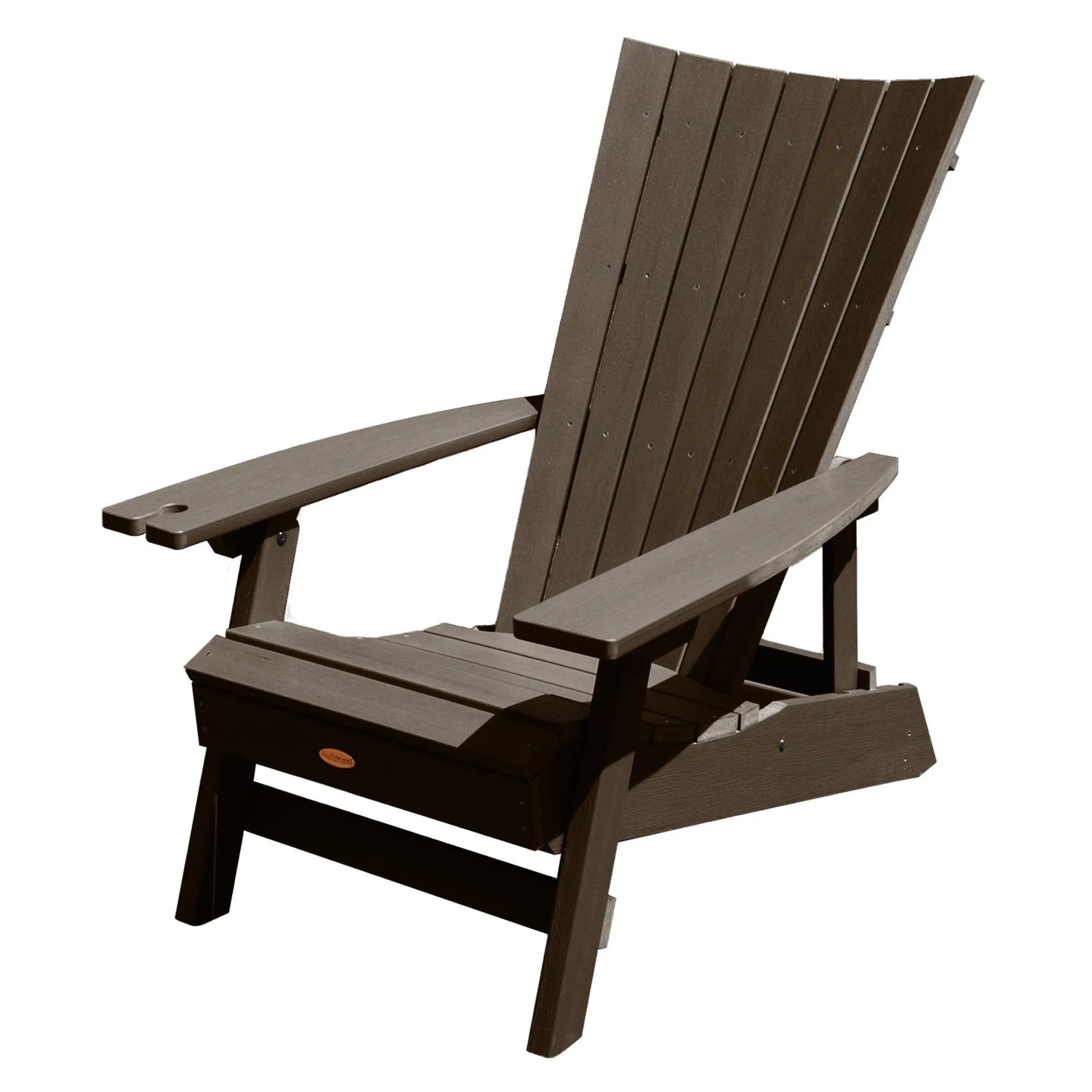 Refurbished Manhattan Beach Adirondack Chair with Wine Glass Holder