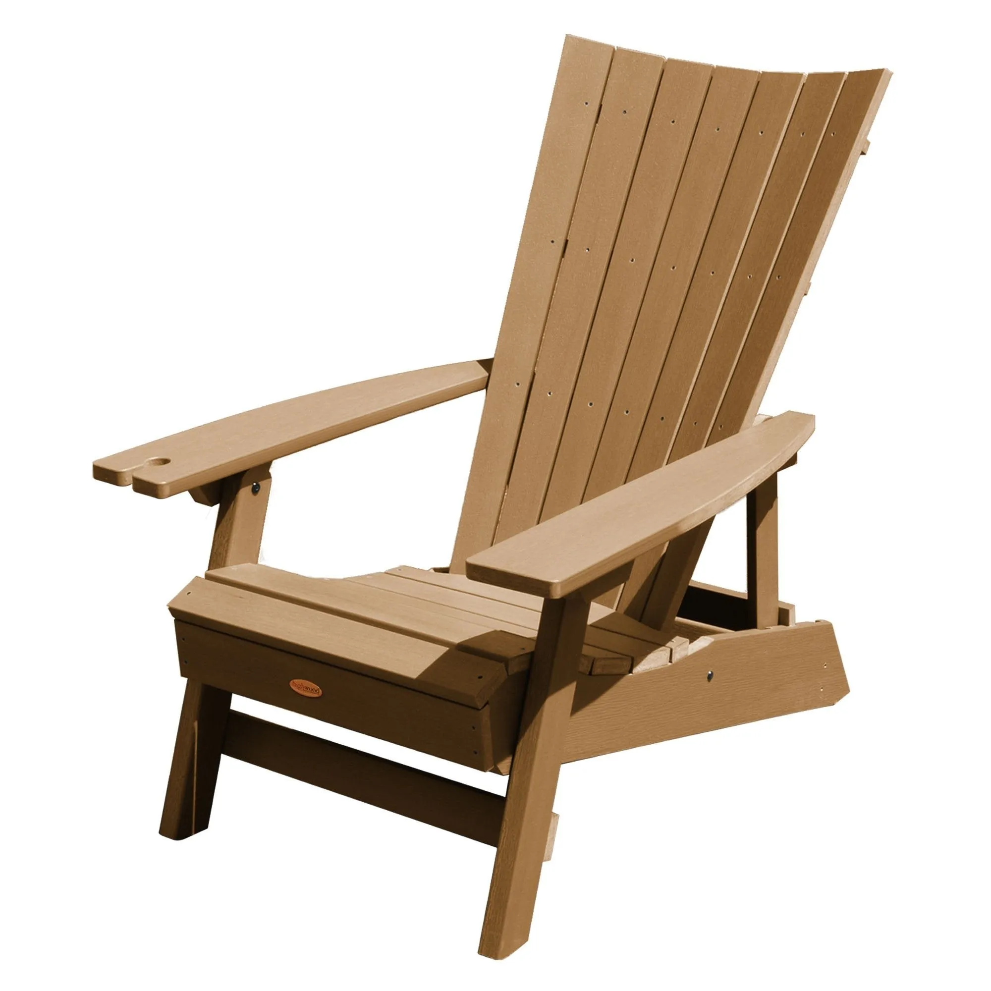 Refurbished Manhattan Beach Adirondack Chair with Wine Glass Holder