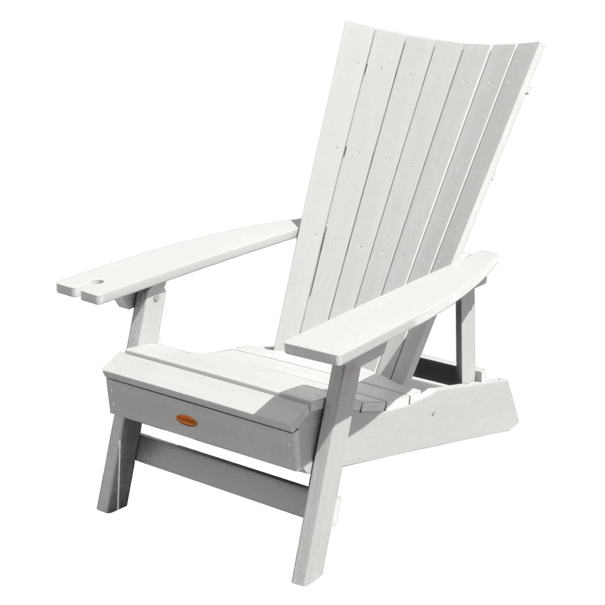 Refurbished Manhattan Beach Adirondack Chair with Wine Glass Holder