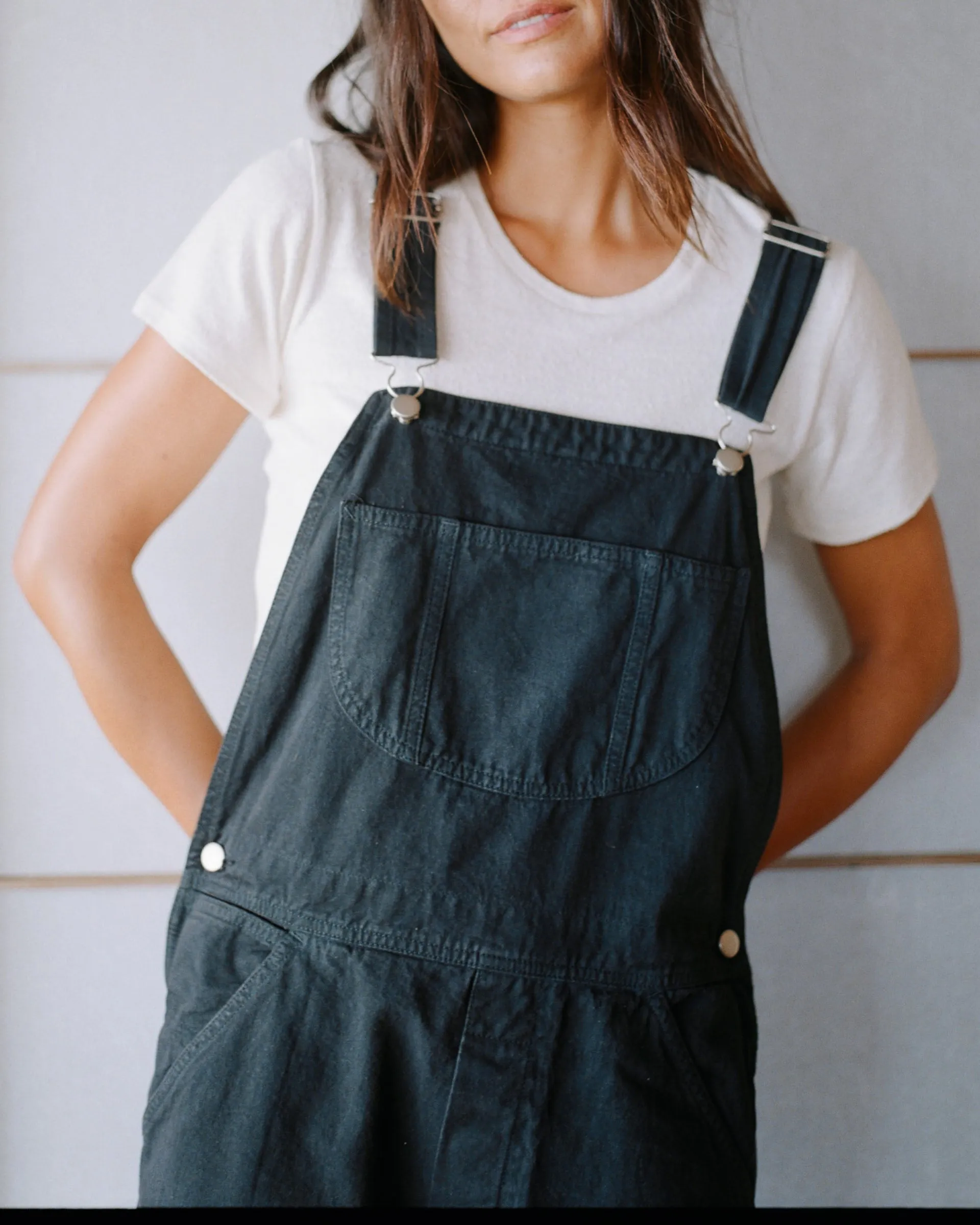 Standard Overalls, Tencel Bull Denim, Black