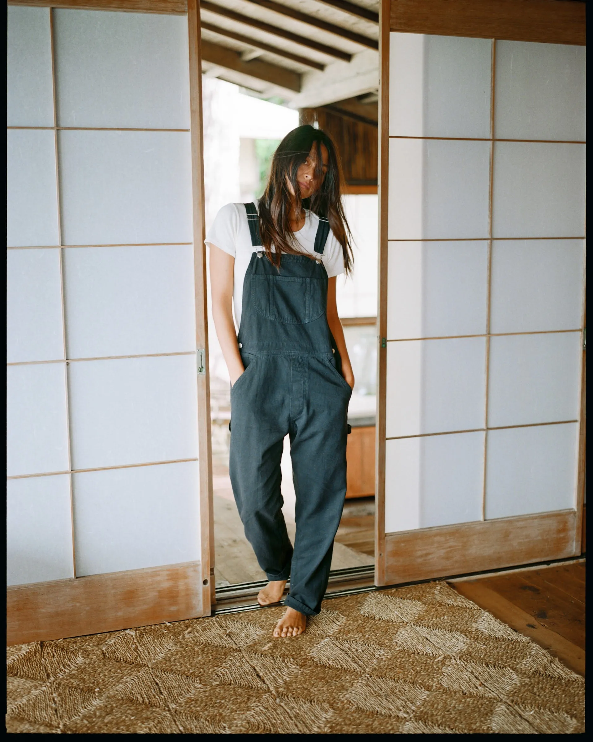 Standard Overalls, Tencel Bull Denim, Black